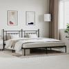 VidaXL Metal Bed Frame with Black Headboard 200x200 Cm 353544