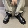 Fashion New Retro Men's Zipper Ankle Boots For Autumn And Winter Classic  And Durable  Flat Boots  Comfortable Side Zipper Walking Boots