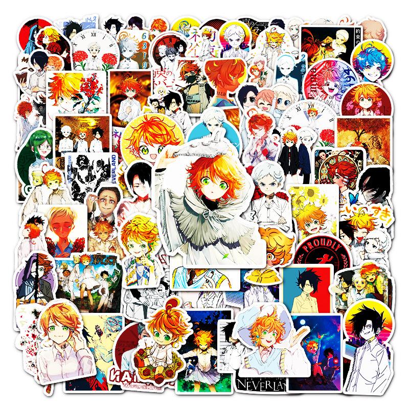 100 Japanese Comics Agreed on By Neverland Suitcase Cartoon Personalized Stickers Notebook Scooter Decoration Stickers