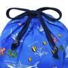 COLORFUL CANDY STYLE Lunch Bag for Medium for Blue N3484800 Boys, Drawstring, Kids, Stylish, Cute, Gusseted, Lagoon,