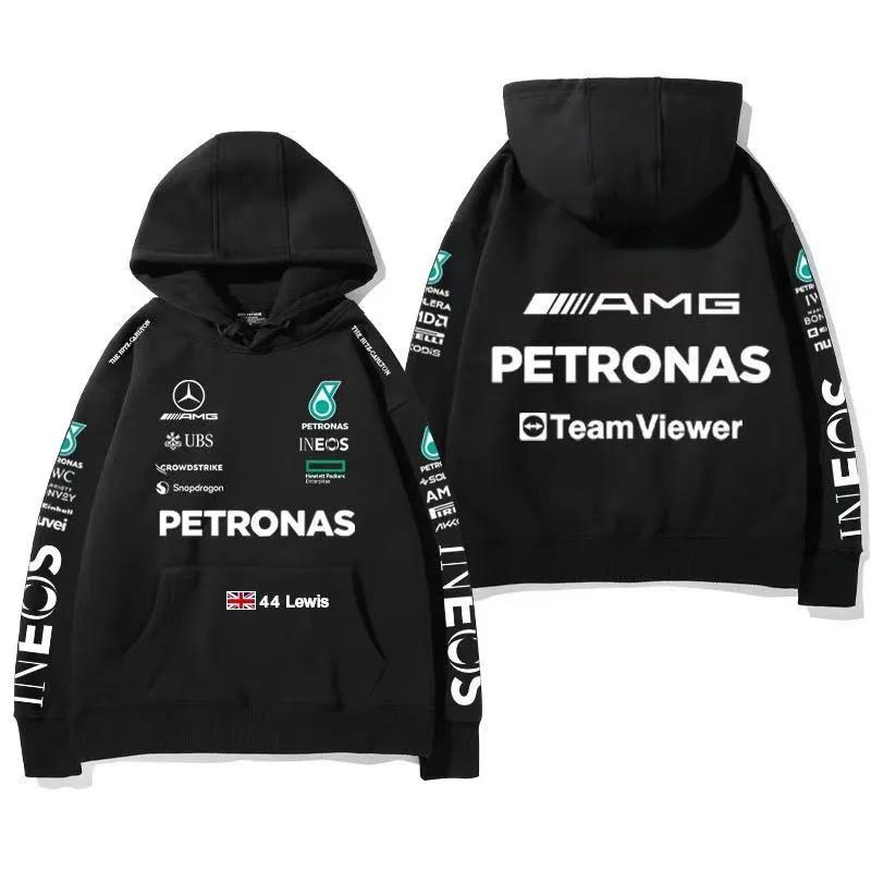 Bluza sportowa z nadrukiem kombinezonu wyścigowego Mercedes