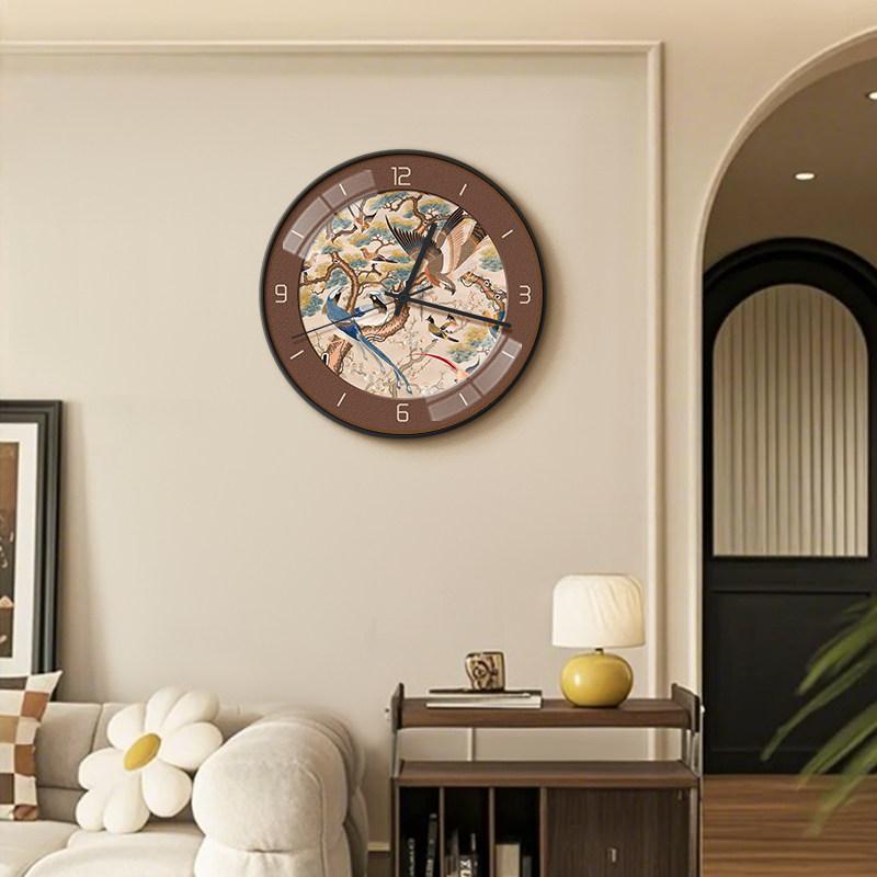 Round Restaurant Wall Clocks Design Aesthetic Silent Wall Clocks Chinese Style Digital Orologio Da Parete Ornaments Home Decor