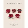 Insbobo Baby Scarf 2025 Winter New Children's Neck Warmer New Year Red Girls Autumn and Winter Style for the New Year
