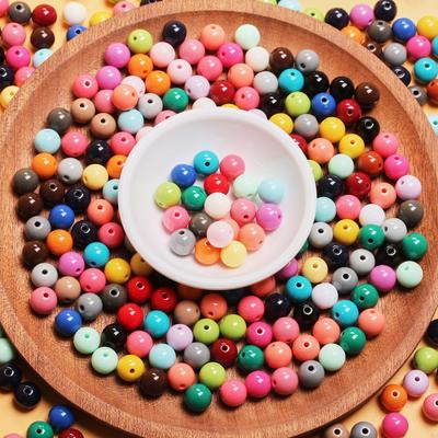 500g environ 780 pièces Fabrication de bijoux de bracelet Pour bijoux Acrylique Lâche 10mm Couleurs Collier Boucles d'oreilles Résultats Perles de mode DIY