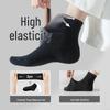 Men's Disposable Mid-Calf Socks - Sweat-Absorbent, Wash-Free, Ideal for Travel and Business Trips
