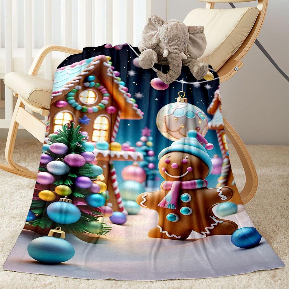 Christmas 168 Blanket Comfortable Suitable for Livingroom Sofa Seaside Four Seasons Multipurpose Stylish Decor Gifts For Family Or Friends