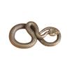 Brass Snake Keychain Pendant Antique Animal Statue Ornament for Home Decors and Desktop Sculpture Fengshui Miniature