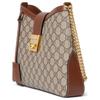 Gucci Padlock Lock Closure Chain Strap Canvas And Leather Trimmed Tote Shoulder Bag Women handbags Beige Ebony 795113-KHNKG-8534
