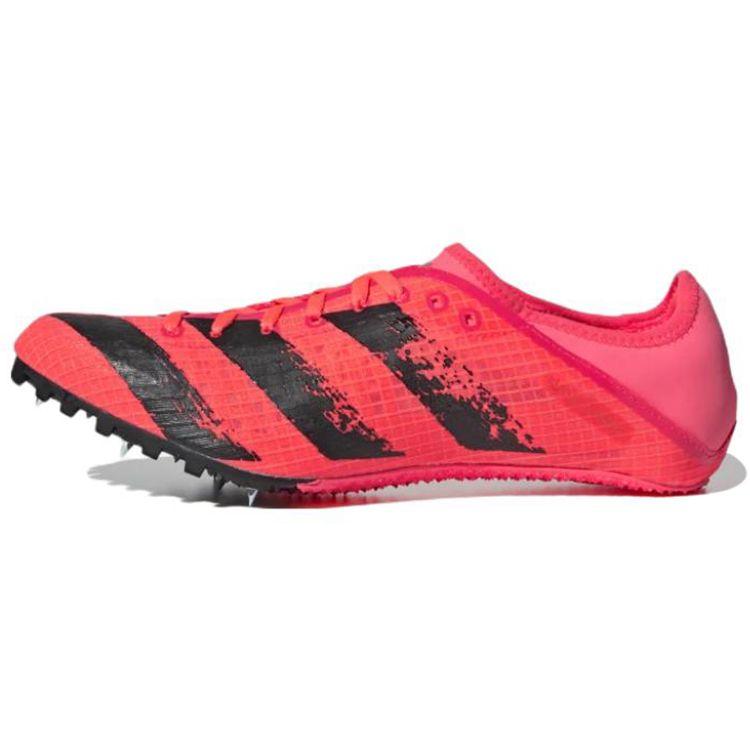 Adidas Sprintstar Spikes Half Cicada Wing Shock Absorption Durable Low Top Marathon Running Shoes Men Running Shoes Red Black EG6157