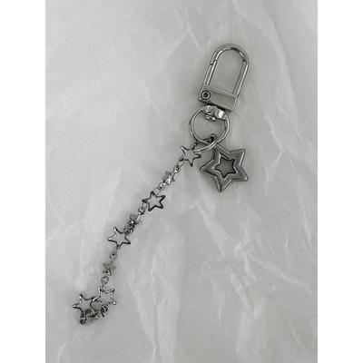 Broche de chaveiro estrela de Prata