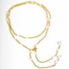 Boho Layered Long Necklace for Women, Turquoise Pearl Beaded Pendant, Sexy Y-shaped Chest Chain Necklace Statement Jewelry