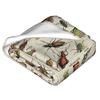 Insects Chart. Scientific Illustration, Text In French Blankets Soft Warm Flannel Throw Blanket Cover for Bed Picnic Travel Home