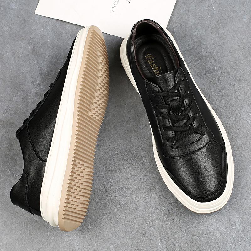 Fashion Summer Hot Selling Breathable Men's Oxford Shoes Cowhide Height Increasing British Shoes Fashionable Simple Men's Leisure Shoes