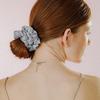 Mellotory Shirring Satin Scrunchie (sky Blue)