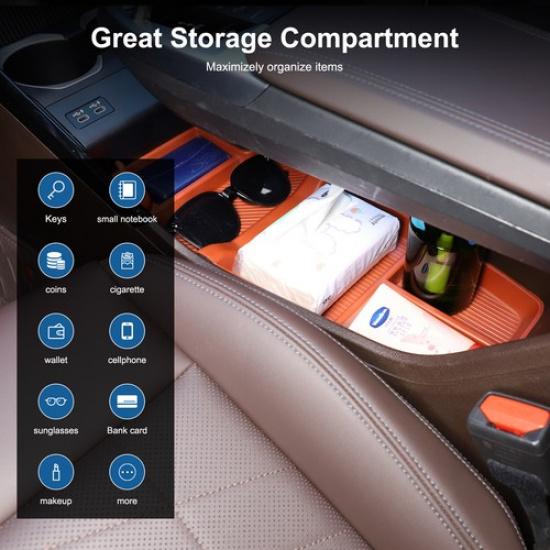 Rote untere Ablagebox-Organizer-Schale für die Mittelkonsole für BMW X1 U11 -2024