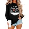 Women's And Men's Unisex Fashion Casual Long-sleeved Loose Printed Round Neck Pullover Hoodie Sweatshirt
