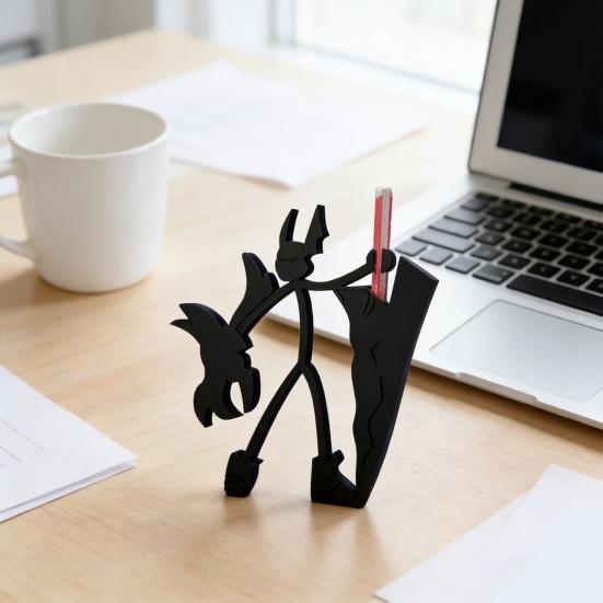 3D Printed Warrior Pen Gladiator Soul Stand Home Office Nightmare Pencil Holder Sorcerer Desktop Bookshelf Decoration