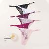 Low Waist Lace Panties Seamless Thin Belt Thong Fashion Women's Mesh Briefs  Beach