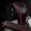 Accessories For Hyundai Creta Ix25 2018 2019 Leather Gear Head Shift Knob Cover Collars Handbrake Cover Case