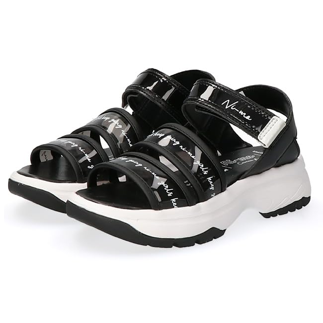 Sandals NM J108 Girls Black cm 2E [Moonstar] 20.0