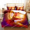 Phoenix Duvet Cover Set King Queen Size for Kids Boy Girls Bedding Set Yellow Animals Pattern Polyester Quilt Cover with Zipper
