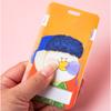 Student Hang Rope Card Holder Oil Painting Card Case Bus Card Protection Cover Pull Badge Holders