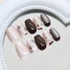 Cartoon lines cute cat stars cat eyes sweet girl versatile European and American ins style manicure tablets removable 30