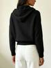 2026 Autumn/Winter European & American Women's Solid Color Zipper Hooded Knit Sweater