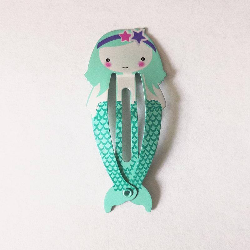 Trendy Kids' Hair Accessories: Cute Animal Metal Hair Clips & Waterdrop Print Crown Side Pins