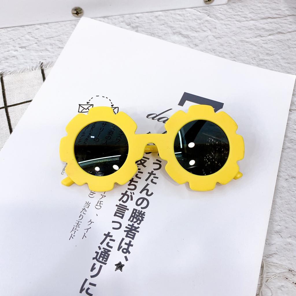 Children'S Cartoon Sunglasses Frame Matte Cute Boys And Girls Baby Flower Glasses Uv400 Sunglasses