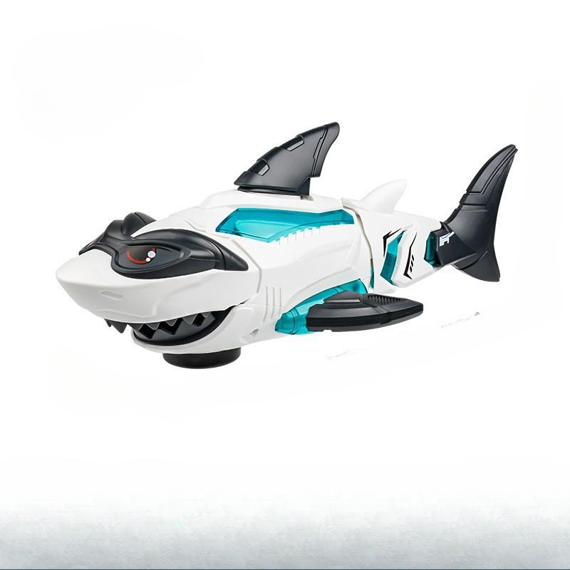 

1Pc Children s Electric Universal Crawling Crab Light Can Spray Simulated Shark Baby Toy