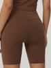 Hochelastische, hochgeschnittene, mittellange Yoga- und Radlerhose für Damen