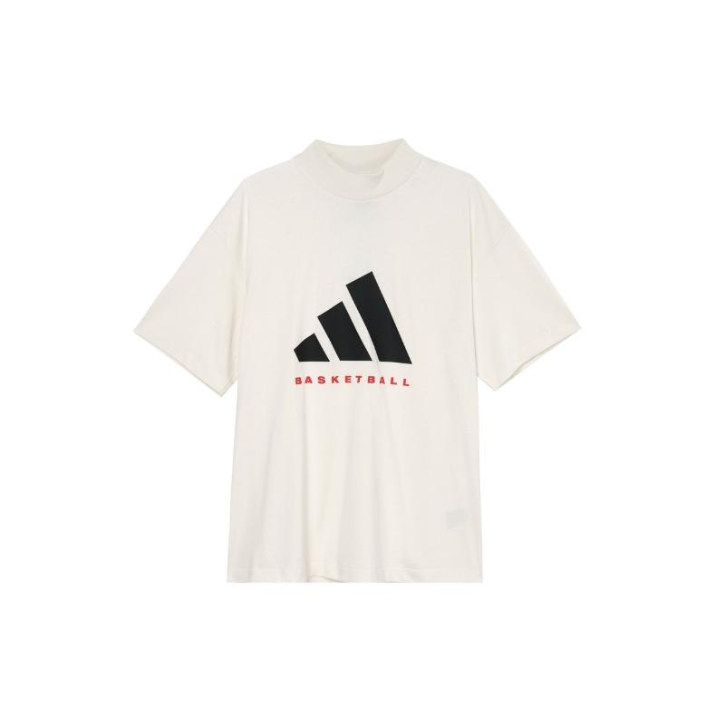 adidas Basketball FW24 The 2025 Collection Chapter 01 Casual Comfortable Short Sleeve T-Shirt Unisex Tops White Black Red JE3762