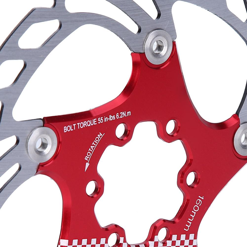 Disc Flotant Șase 160mm Disc de Frână Bicicletă de Munte Accesoriu Ciclism(Negru argintiu )
