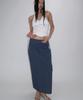 Tteolseutikeulleob Multi Stripe Maxi Skirt - Navy