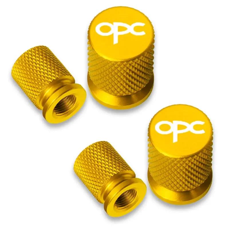 4pcs For Opel Opc Car Wheel Tire Valve Caps Tyre Stem Covers Airdust Waterproof Accessories