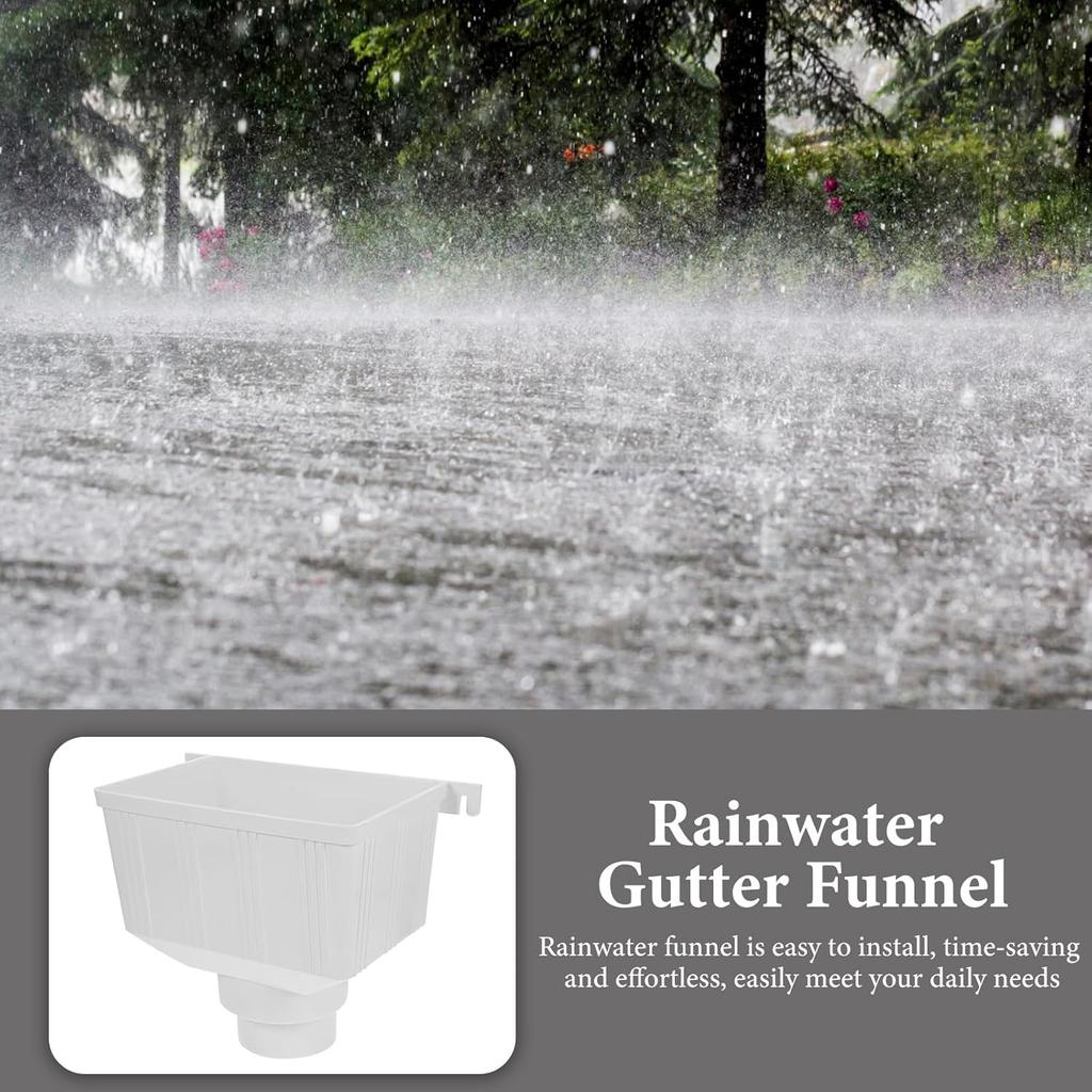 Gutter Downspout Adapter Downspout Drainage Connector Rainwater Gutter Rainwater Diverter for Outdoor Downpipe Gutter Accessory