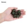 7 Pcs Copper Green Lotus Flower  Metal Dice Solid Metal Polyhedral Dice Set Suitable for Role-Playing RPG  Board Game Card Game