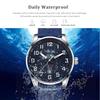 Mens Quartz Watch Large Dial Magnetic Silicone Strap, Luminous Hands Date, 30M Daily Waterproof Wrist Watches