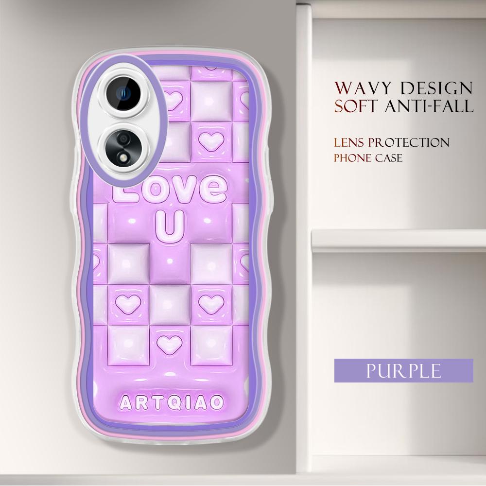 

Модний м який хвилястий чохол для телефону з мультяшним візерунком Захист камери Ударостійкий чохол для мобільного телефону для OPPO Realme OnePlus OPPO Reno6 Lite