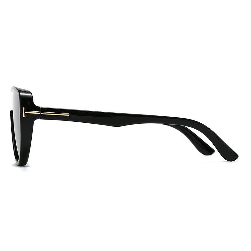 Trendy Futuristic Round Flat Sunglasses Cross-Border Popular European and American Concept Stylish Lh295