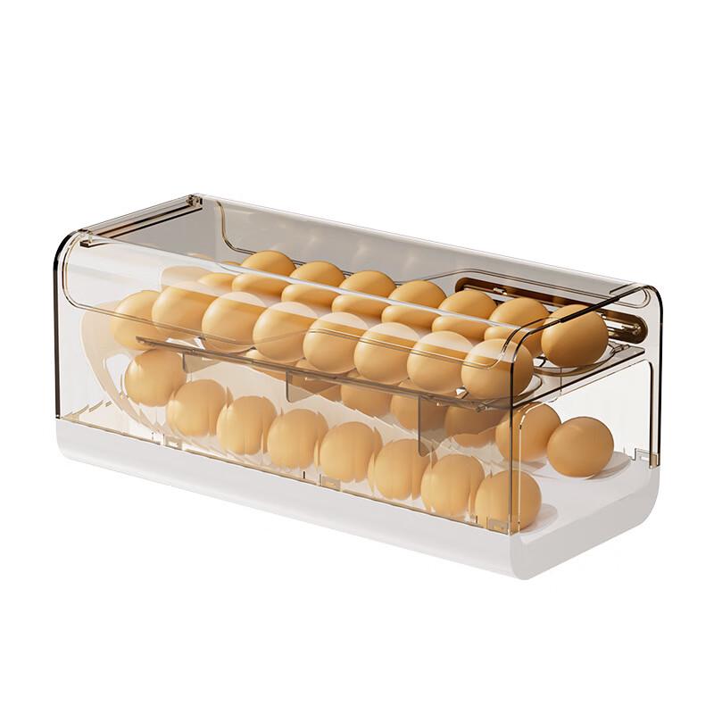 Rolling Refrigerator Egg Storage Box