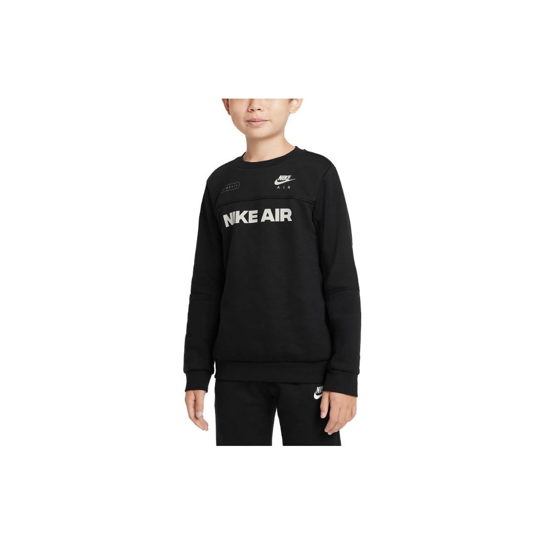 

Nike Air Letter Logo Print Loose Fit Sweatshirt Kids tops Black DM8112-010 S