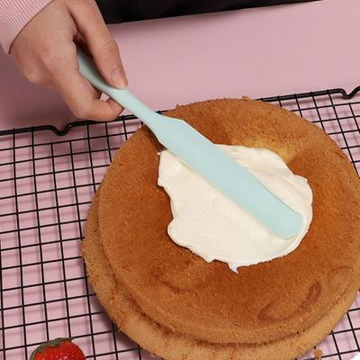6PCS/SET Heat-resistant Silicone Spatula Set Food Grade Anti-scalding Cream Scraper Non-stick Thickened Butter Spreader Jam