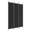 VidaXL Room Divider 3 Panels Folding Room Separator Privacy Screen Partition Living Room Decoration Black 350197