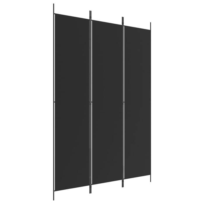 VidaXL Room Divider 3 Panels Folding Room Separator Privacy Screen Partition Living Room Decoration Black 350197
