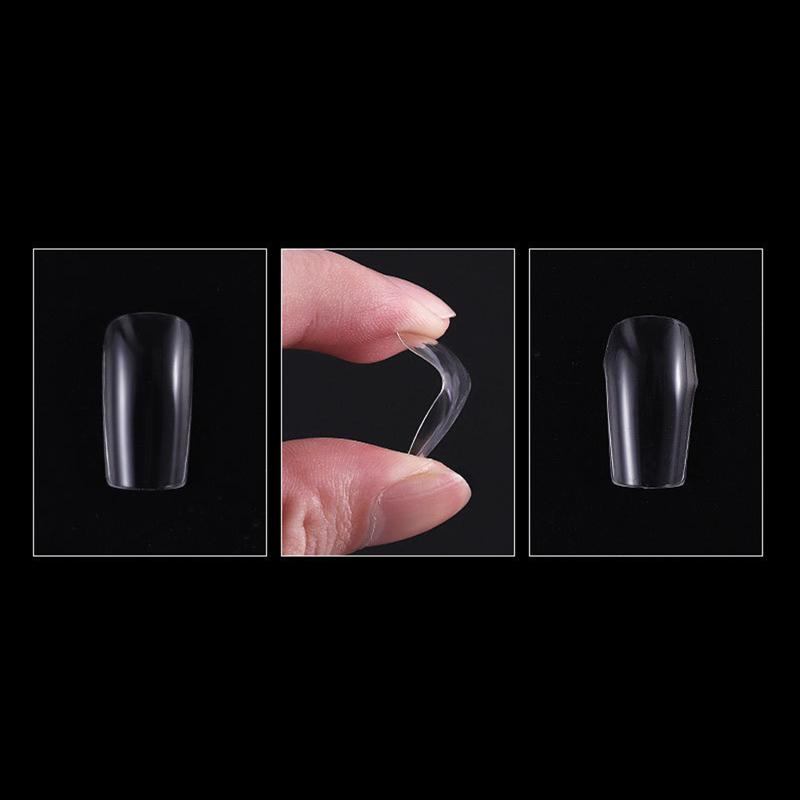 Kit de 240 buc Extensie pentru unghii false Sfaturi ușoare ultra-subțiri pentru unghii Uv Gel Lac Mucegai de construcție rapidă