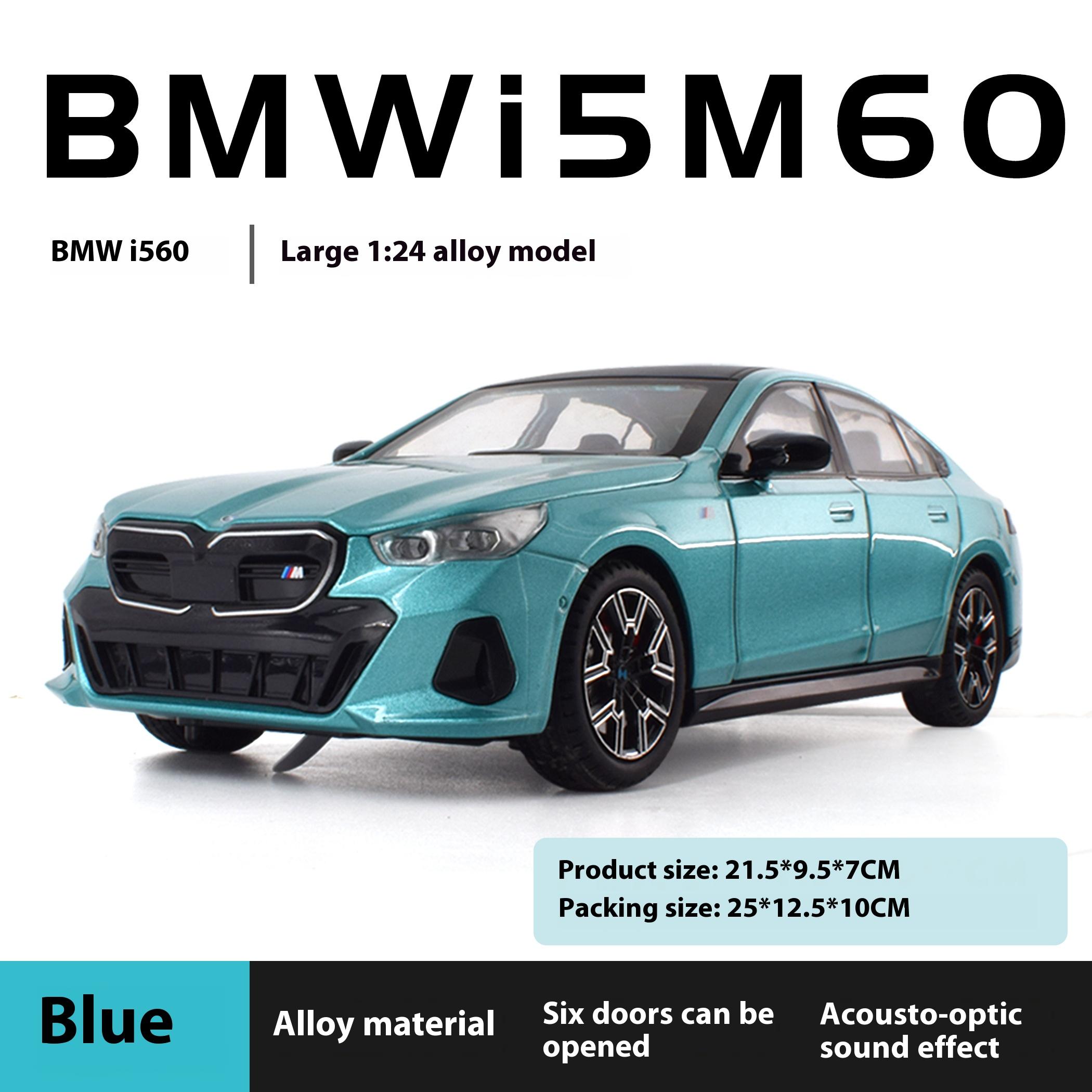 

Новый 1:24 BMW I5 M60 Xdrive Power Alloy Diecast Модель автомобиля Литье под давлением Детская игрушечная машинка Подарок на день рождения для мальчика Подарок для хобби Коллекционирование синий