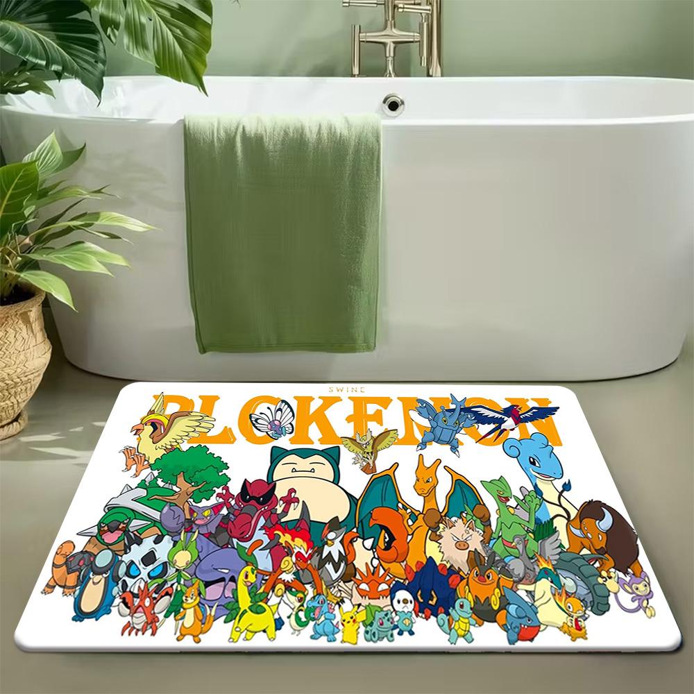 

Sci-Fi Robot Factory Pokemon Print Doormat Non-Slip Water Absorbent Floor Mat for Home Decor 40cm x 60cm