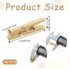 100PCS Mini Wooden Clothesp for Photos 1In Gold Mini Clothes P for Crafts Natural Texture Clips Small Clothes Pin Tiny Decorative Clothesp for Baby